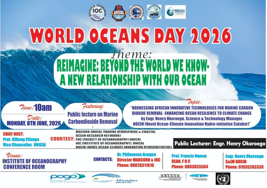 World Oceans Day 2026 public lecture banner
